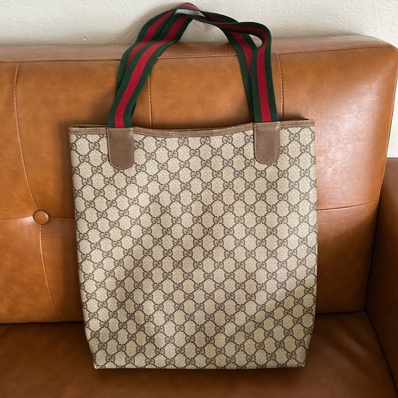 Gucci GG tote bag purse Sherry line authentic vintage and perfect!! See pics!! - Picture 2 of 9